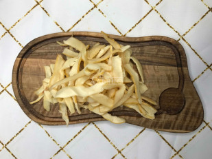 Кета стейк: Кальмар полукольца