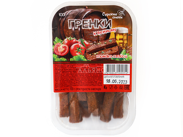 Сурские гренки Томат спайси (100 гр) в Царицыно