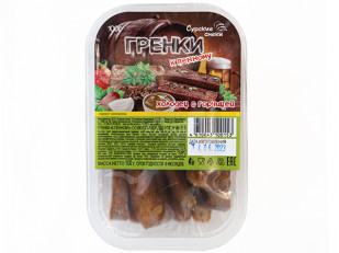 Ресторанные гренки белые грибы: Сурские гренки Холодец с горчицей (100 гр)