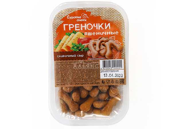 Сурские (ПШЕНИЧНЫЕ) Сливочный сыр (100 гр) в Царицыно