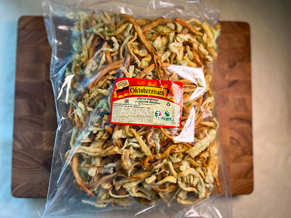 Нитка ЖАРЕНАЯ "Васаби" Oktobersnack 1 кг (сырный продукт) в Царицыно