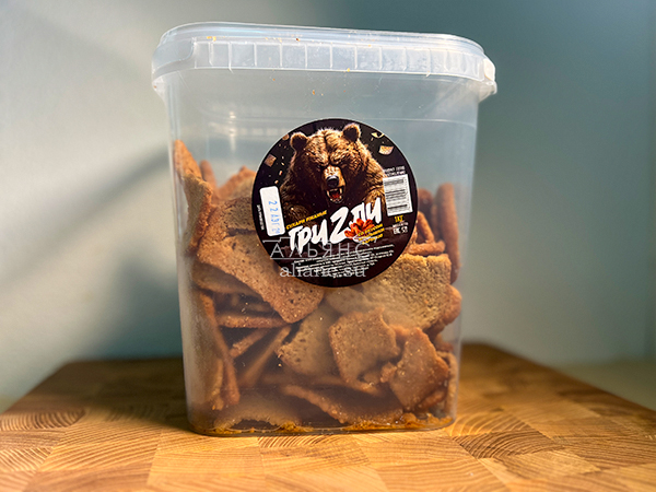 Ведро Ржаные гренки со вкусом Крылышки Барбекю (1 кг) в Царицыно