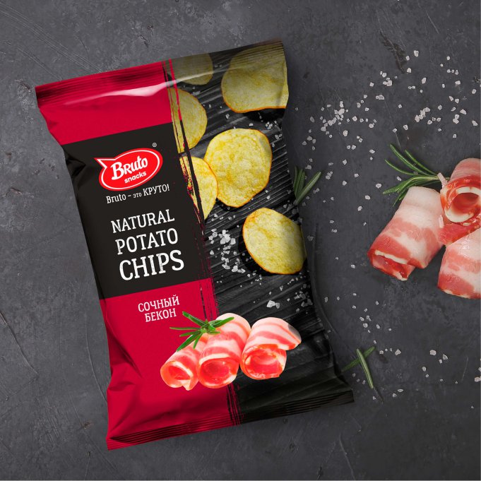 Картофель «Бруто» со вкусом бекона 130 гр. в Царицыно