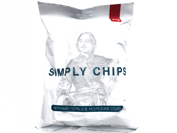 Картофельные чипсы "Simple chips" Морская соль и черный перец 80 гр. в Царицыно